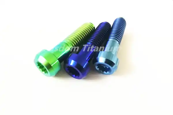 anodized titanium screws